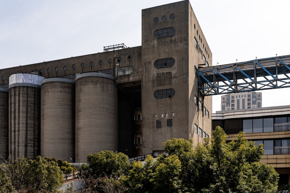 Silos de stockage — usine DAM Dakhla